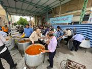 پخت و توزیع هفت هزار پرس غذای گرم  برای نیازمندان دزفول