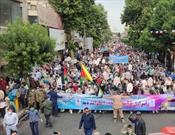 راهپیمایی باشکوه روز قدس در ورامین/ حضور استاندار تهران در جمع راهپیمایان ورامینی