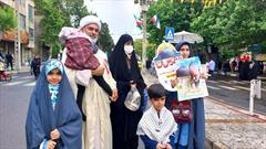 حضور پرشور خانواده ها در راهپیمایی روز قدس در کرج
