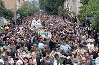 مراسم تشییع پیکر شهید خلبان «محمدجواد بای» در رامیان برگزار شد 
