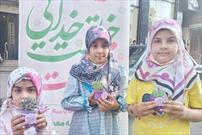برپایی ایستگاه صلواتی روز دختر با محوریت مسجد صاحب الزمان(عج) در محله حاجی آباد کرج