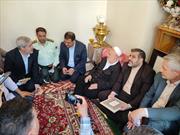 دیدار وزیر فرهنگ و ارشاد اسلامی با استاد کریمی‌مراغه‌ای