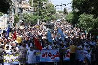 راهپیمایی یوم الله ۱۵خرداد در ورامین برگزار شد