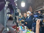 گزارش تصویری| بازدید رییس کل دادگستری استان کرمان از بازار و گفتگو با کسبه
