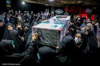 مراسم وداع با پیکر مادر شهید محمد بابائی در معراج شهدای تهران