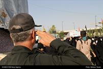 گزارش تصویری| مراسم وداع با سردار شهید اسکندری در معراج الشهدا شیراز
