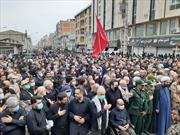 پیکر شهید مدافع حرم«رحیم کابلی» در بهشهر تشییع شد/اقامه نماز امام جمعه بهشهر بر پیکر عمو رحیم