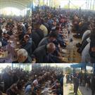 توزیع ۱۷۰۰ پرس غذای نذری در روز عاشورای حسینی در بقعه متبرکه امامزاده عبدالله (ع)