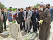 وزیر فرهنگ و ارشاد اسلامی با آرمان های شهدا در کهنوج تحدید میثاق کرد