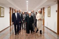 دیدار رئیس امور دینی ترکیه با شیخ عکرمه صبری در آنکارا