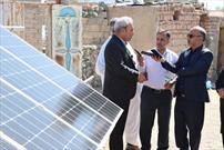 بازدید اصحاب رسانه سیستان و بلوچستان از محل احداث سامانه خورشیدی  در روستای پدگی زاهدان