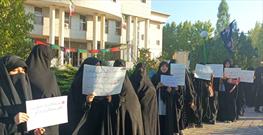 بانوان اردبیلی برای تکریم حجاب اجتماعی از دختر شهید حمایت کردند