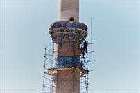 پایان عملیات مرمت و استحکام بخشی مناره مسجد جامع نطنز