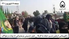 راهپیمایی اربعین حسینی مسیر  نجف به کربلا