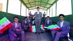 اجرای اعضای گروه سرود سماء  در اربعین عراق