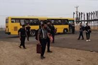 استقرار ۹ دستگاه اتوبوس از دزفول جهت خدمت رسانی رایگان به زائران در مرز چذابه