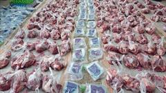 اجرای طرح «اطعام حسینی» با اهدای ۱۵۰ بسته گوشت گرم به همت کانون امام خامنه ای باغ معروف تبریز
