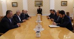 دیدار هیئت حماس به ریاست هنیه با وزیر خارجه روسیه