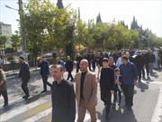مردم آستارا در سوگ امام حسن عسکری(ع) عزاداری خیابانی کردند