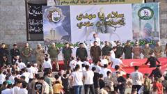 حمایت الحشد الشعبی از مراسم «سلام یا مهدی» در سنجار عراق