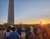 تظاهرات حامیان فلسطین در واشنگتن