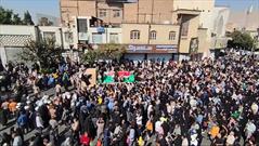 مراسم عزاداری و تشییع پیکر شهدای حادثه تروریستی حرم مطهر حضرت شاهچراغ (ع) در شیراز