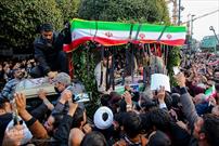 پیکر شهدای حمله تروریستی به شاهچراغ در مشهد تشییع شد