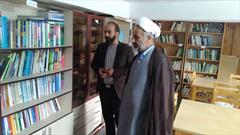 بازدید مدیر ستاد کانون های فرهنگی هنری از کتابخانه های مساجد شهرستان بن