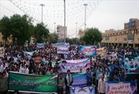 برگزاری راهپیمایی و تجمع استکبار ستیزی مردم جنوب غرب خوزستان در یوم الله ۱۳ آبان