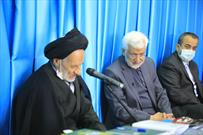 گزارش تصویری/ دیدار نماینده رهبری در شورای عالی امنیت ملی با آیت الله عبادی