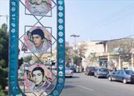 طراحی و نصب ۳۲ یادمان  با تصویر ۹۶ شهید مناطق راوند، طاهرآباد و خزاق کاشان