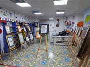 برپایی نمایشگاه گروهی نقاشی به مناسبت هفته کتاب در فسا