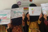 خلق آثار هنری با موضوع بسیح توسط کودکان نصرت آبادی