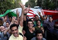 جشن و شادی مردم قزوین  بعد از پیروزی تیم ملی ایران برابر ولز