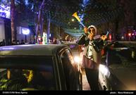 شادی مردم بجنورد پس از پیروزی فوتبال ایران
