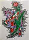 «لاله خونین وطن» جدیدترین اثر هنرمند آران و بیدگلی