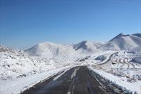 گزارش تصویری/ طبیعت زیبای برفی زیرکوه
