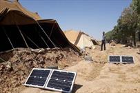 روشنایی سیاه‌چادرهای عشایری سمنان با مولد خورشیدی تأمین شد