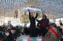 تصاویر/ سنگ تمام اردکانی‌ها در مراسم تشییع پیکر پاک و مطهر شهید گمنام ۱۷ ساله