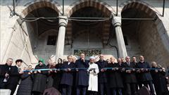 حضور اردوغان در مراسم افتتاحیه مسجد تاریخی «ینی جامی»