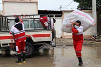 امدادرسانی هلال احمر خوزستان به متاثرین از بارندگی ها در ۶ شهرستان 
