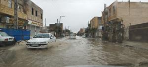 بارش باران در  ۴۱ نقطه سیستان و بلوچستان/  سفید پوش شدن دهستان سفید آبه شهرستان نیمروز