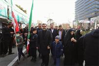 حضور وزیر فرهنگ در راهپیمایی ۲۲ بهمن