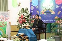 عکس|تلاوت استاد حامد شاکرنژاد در محفل انس با قرآن اوقاف عباس آباد