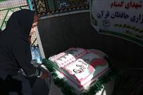 برپایی سفره شکرگزاری حافظان قرآن درجوارشهدای گمنام شهرستان هرسین