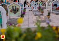 تصاویر/حال و هوای گلزار شهدای کرمان در تحویل سال