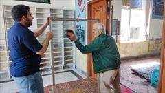 مشارکت کانون امام سجاد(ع) نکا در غبارروبی از مسجد سجادیه