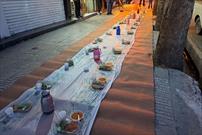 گزارش تصویری/ برپایی ضیافت افطاری ساده دانش‌آموزان گرگانی