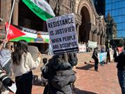 دانشجویان دانشگاه «هاروارد» برای حمایت از مسجدالاقصی تظاهرات کردند
