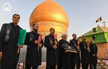 گزارش تصویری | مراسم تعویض پرچم گنبد حضرت عبدالعظیم حسنی(علیه‌السلام)